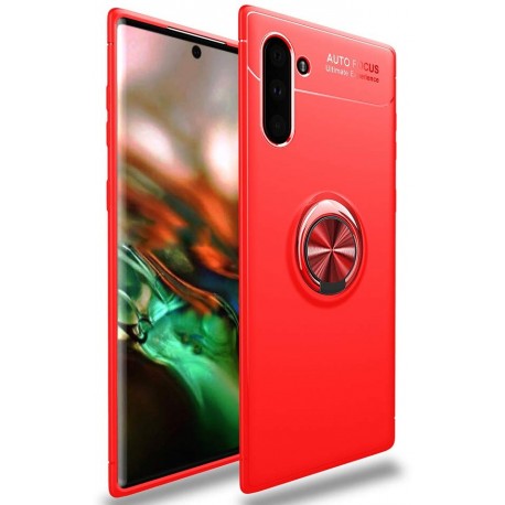 Etui na telefon Samsung Galaxy Note 10 KARBON RING HOLDER Czerwone
