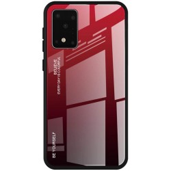 Etui na telefon GRADIENT szklane czerwone do Samsung Galaxy S20