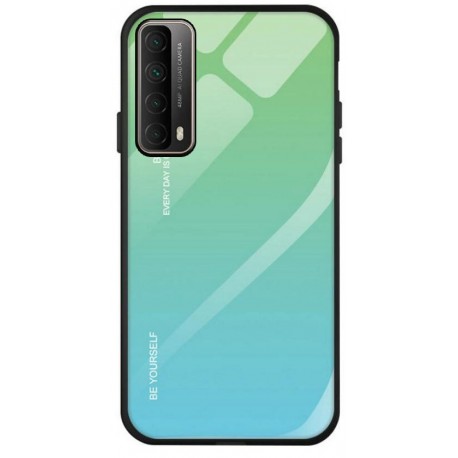 Etui na telefon GRADIENT zielone do Huawei P Smart 2021