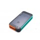 iPhone 4 / 4G / 4S  etui Bumper TRIO CASE - NIEBIESKO-POMARAŃCZOWE