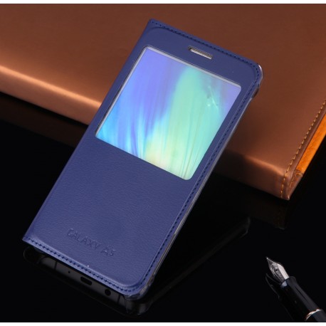 Do Samsung Galaxy A5 2017  futerał etui Flip Cover Case- GRANATOWE