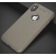 Etui iPhone X  Stylowe Pncerne ARMOR Leather Case Guma- Grafitowe