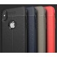 Etui iPhone X  Stylowe Pncerne ARMOR Leather Case Guma- Czerwone