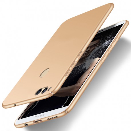 Huawei Honor 7X etui  Silky Touch case na telefon - Złote