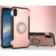 iPhone X etui magnetyczne RING HOLDER case Różowe