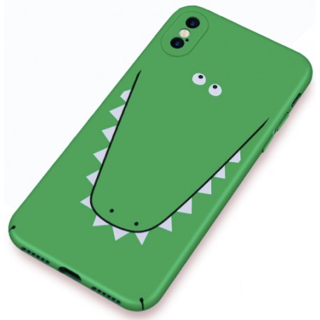 iPhone X / XS etui na telefon FUNNY Case LACK Krokodyl