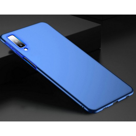 Samsung Galaxy A7 2018 etui na telefon Silky Case - Niebieskie