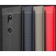 Sony Xperia XZ3 etui na telefon KARBON Case SKÓRA - Granatowe